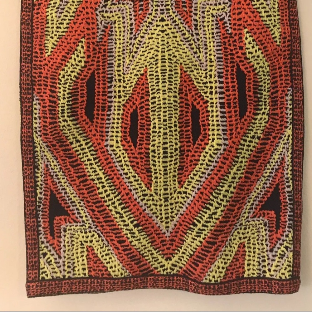 HERVE LEGER OLA JACQUARD SKIRT - M  PRINTED - Picture 8 of 9